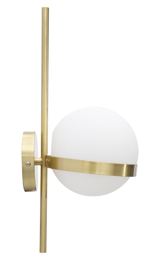 Wandleuchte Glamy Circle Gold Weiß 40 cm – Wandlampe