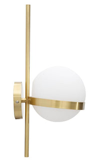 Wandleuchte Glamy Circle Gold Weiß 40 cm – Wandlampe