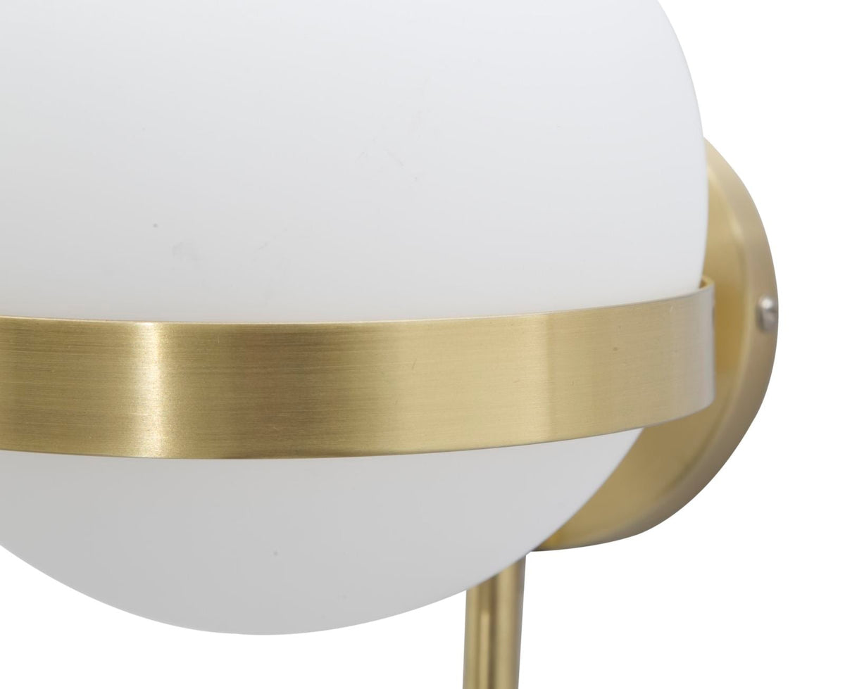 Wandleuchte Glamy Circle Gold Weiß 40 cm – Wandlampe