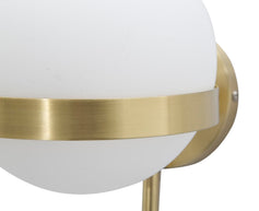 Wandleuchte Glamy Circle Gold Weiß 40 cm – Wandlampe