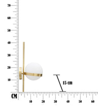 Wandleuchte Glamy Circle Gold Weiß 40 cm – Wandlampe