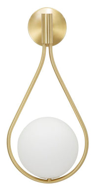 Wandleuchte Glamy Drop Gold Weiß 52 cm – Wandlampe