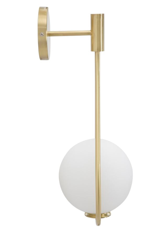Wandleuchte Glamy Drop Gold Weiß 52 cm – Wandlampe
