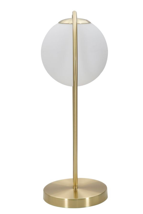 Tischlampe Drop Gold Weiß 50 cm – Tischleuchte