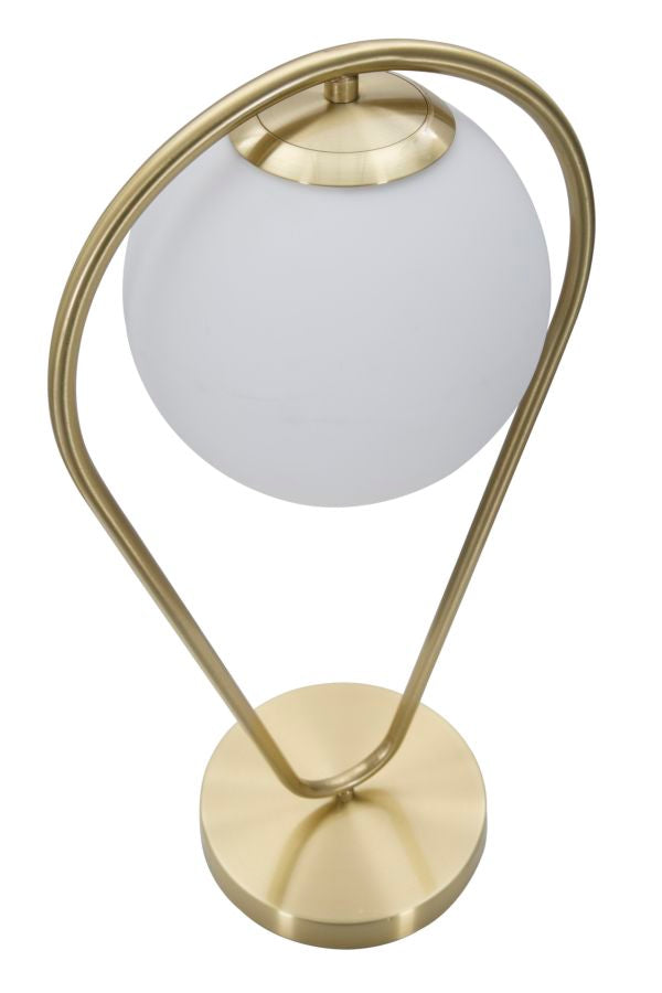 Tischlampe Drop Gold Weiß 50 cm – Tischleuchte