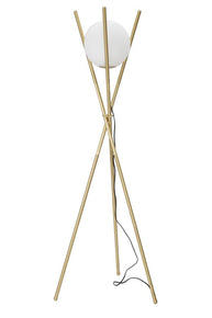 Stehlampe Glamy Gold Weiß 155 cm – Stehleuchte