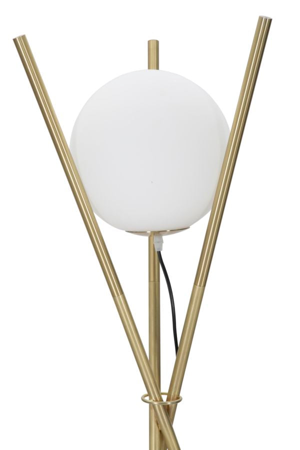 Stehlampe Glamy Gold Weiß 155 cm – Stehleuchte