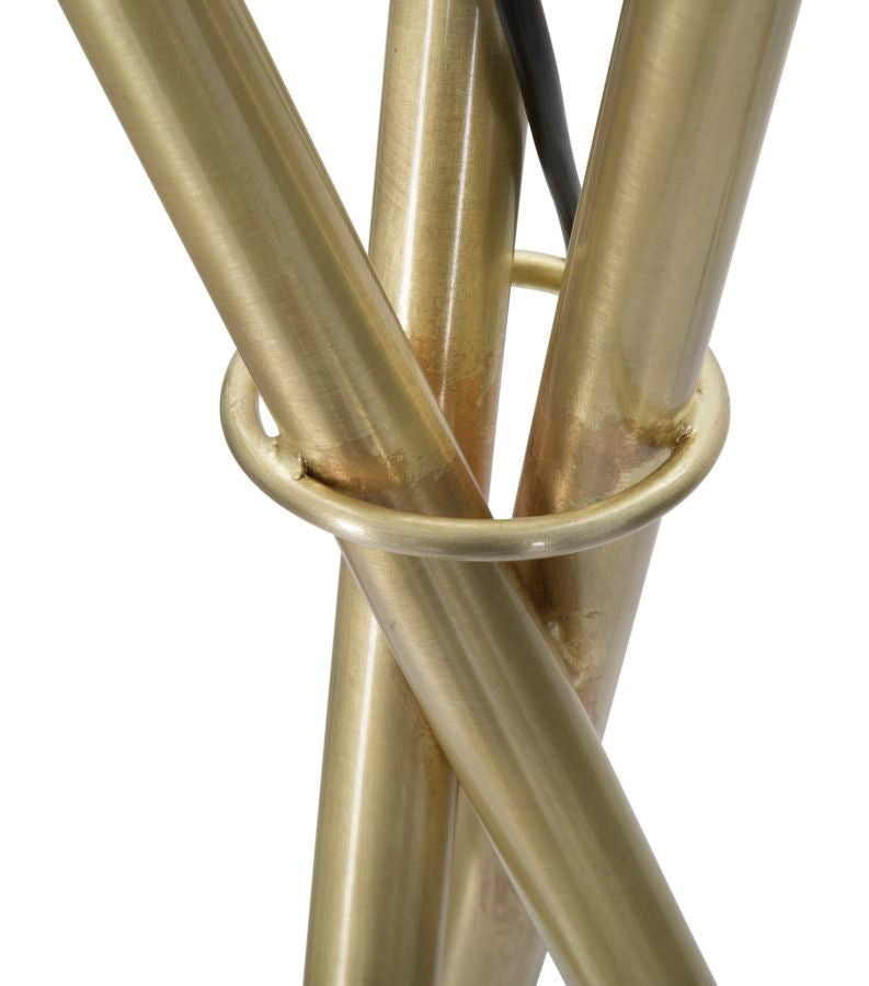 Stehlampe Glamy Gold Weiß 155 cm – Stehleuchte