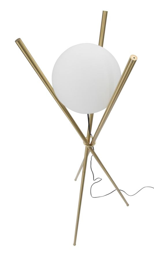 Stehlampe Glamy Gold Weiß 155 cm – Stehleuchte