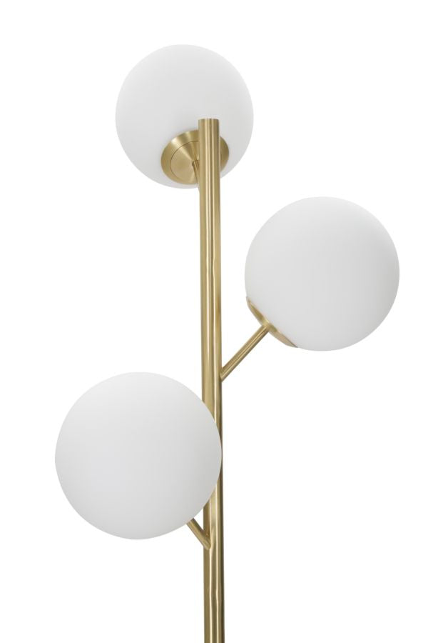 Stehlampe Glamy Gold Weiß 190 cm – Stehleuchte