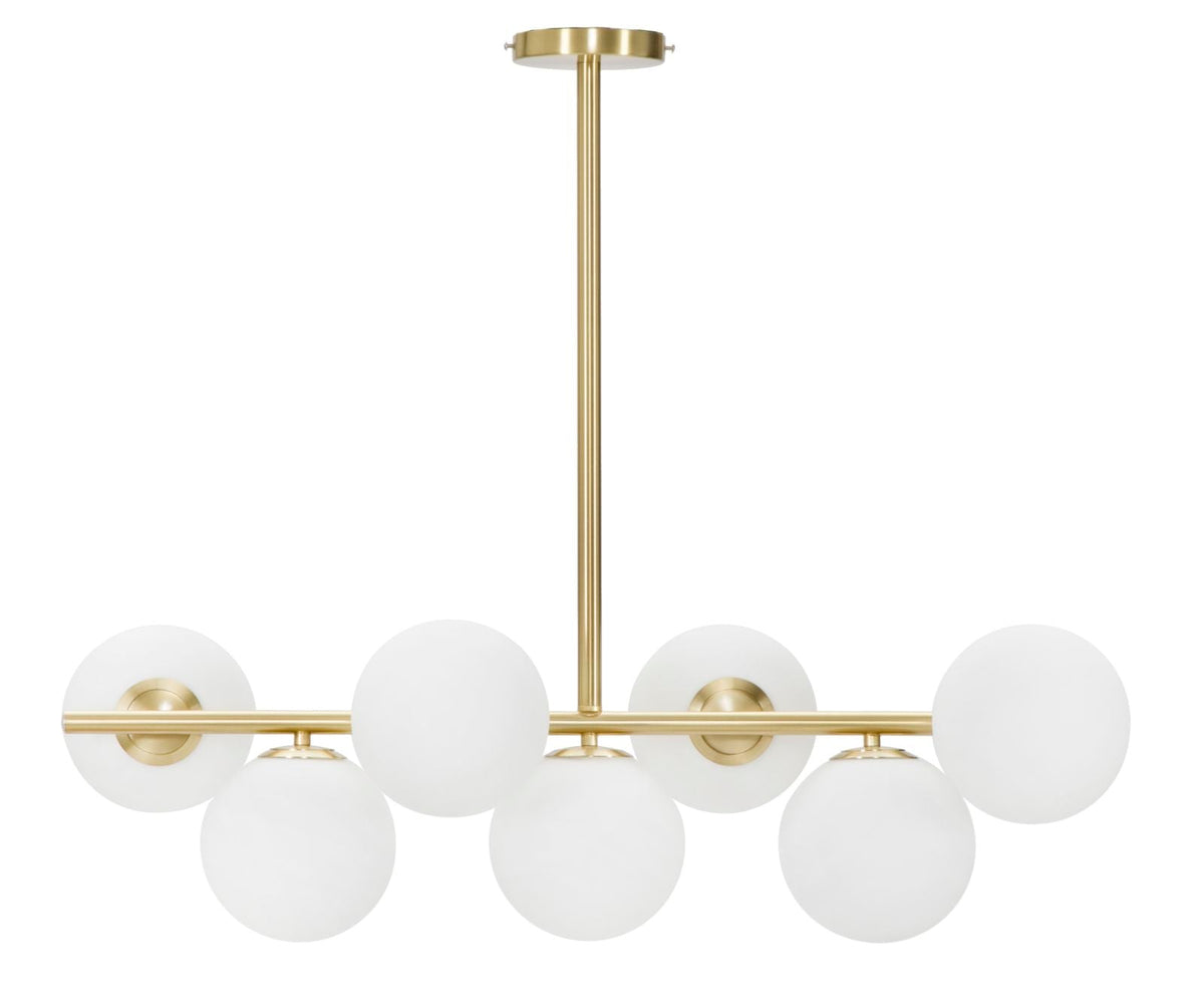 Deckenleuchte Glamy Gold Weiß 74 cm – Deckenlampe