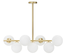 Deckenleuchte Glamy Gold Weiß 74 cm – Deckenlampe