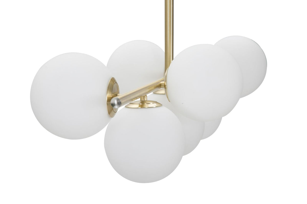Deckenleuchte Glamy Gold Weiß 74 cm – Deckenlampe