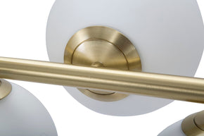 Deckenleuchte Glamy Gold Weiß 74 cm – Deckenlampe