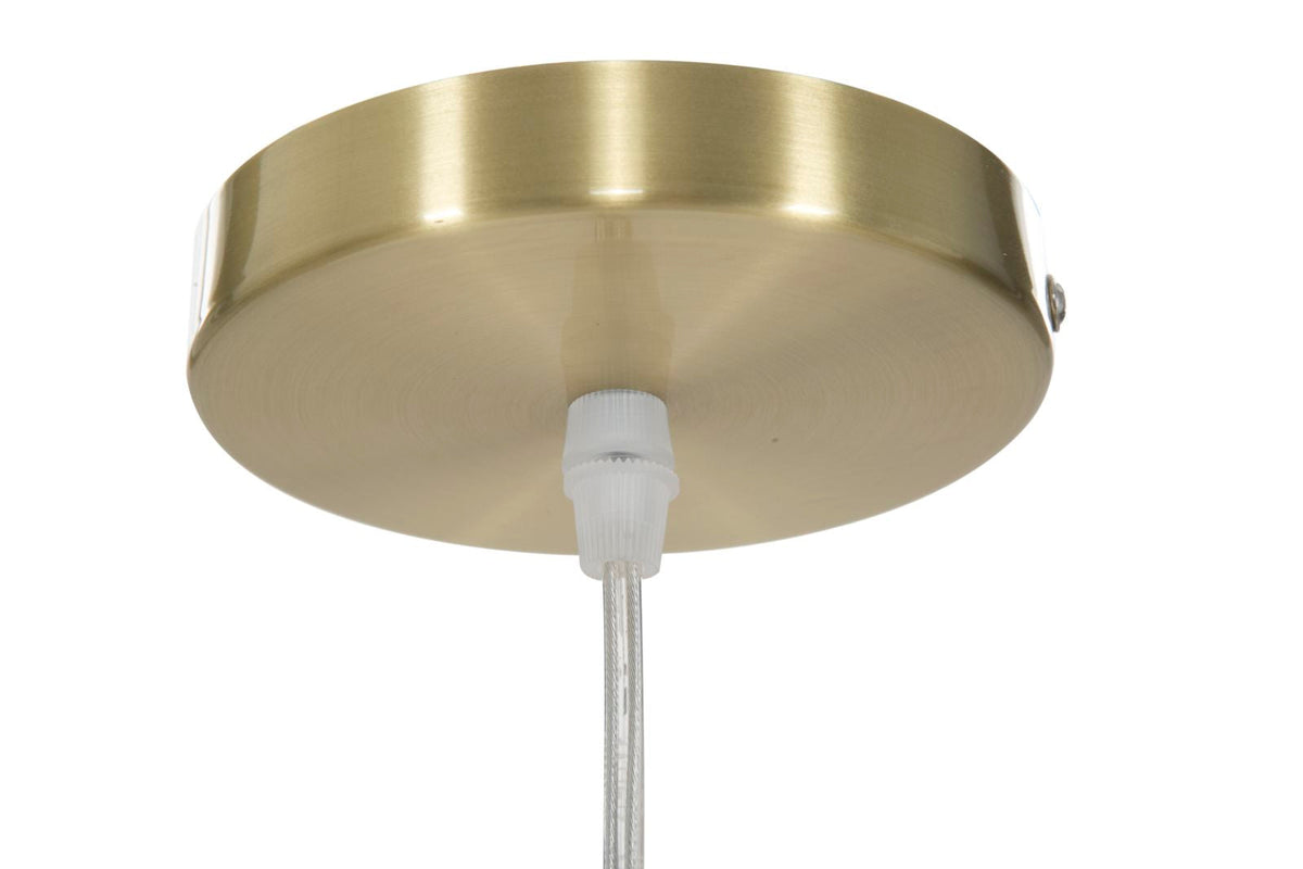 Pendelleuchte Glamy Drop Gold Weiß 46 cm – Hängelampe