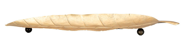 Dekotablett Long Blatt Gold 11 cm – Dekotablett