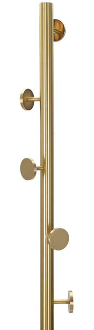 Wandgarderobe Glamy Gold 190 cm – Hakenleiste