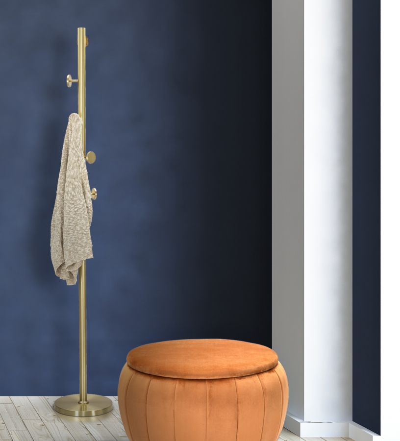 Wandgarderobe Glamy Gold 190 cm – Hakenleiste
