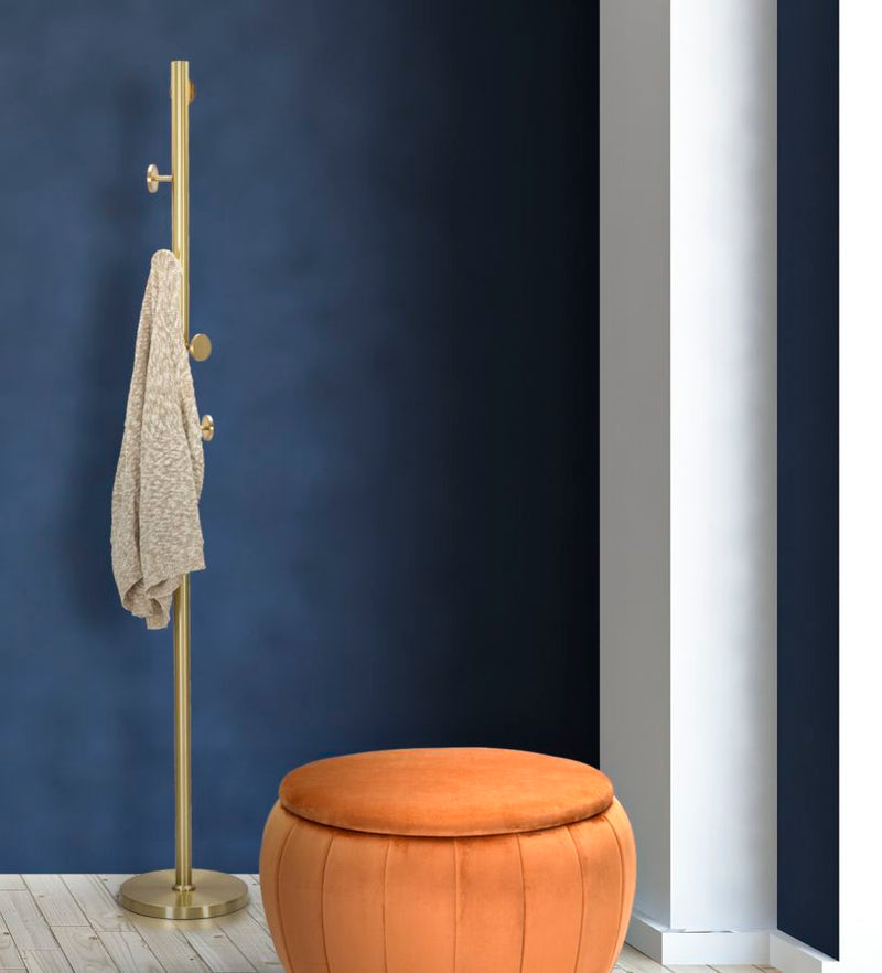 Wandgarderobe Glamy Gold 190 cm – Hakenleiste