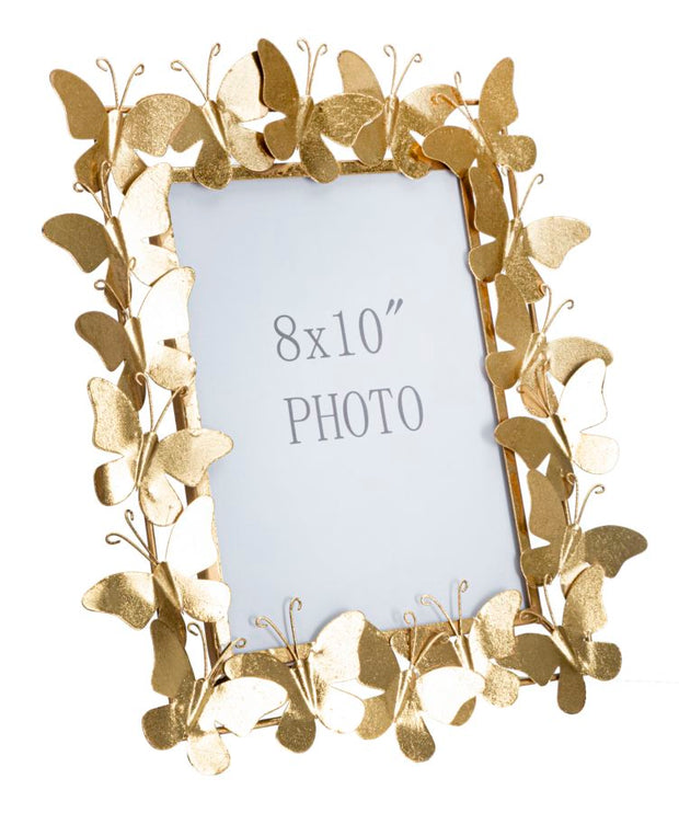 Bilderrahmen Schmetterling Gold Metall Groß – Fotorahmen Deko
