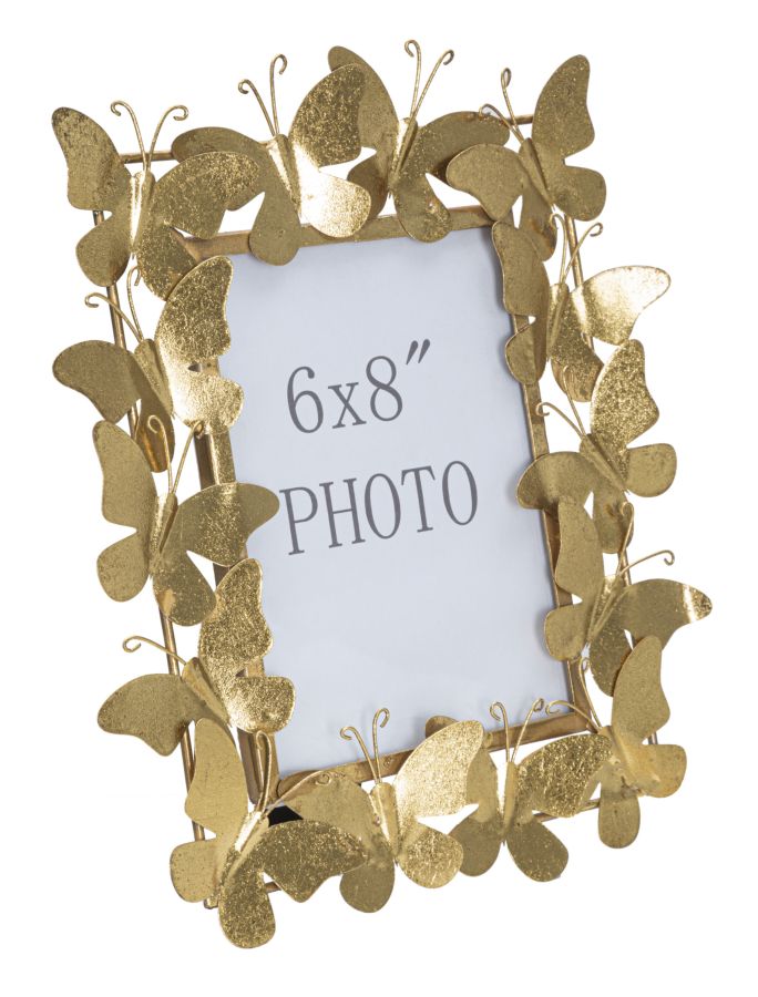 Bilderrahmen Schmetterling Gold Metall Klein – Fotorahmen Deko