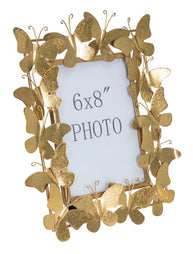 Bilderrahmen Schmetterling Gold Metall Klein – Fotorahmen Deko