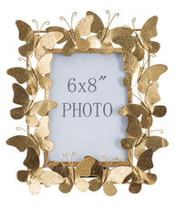 Bilderrahmen Schmetterling Gold Metall Klein – Fotorahmen Deko
