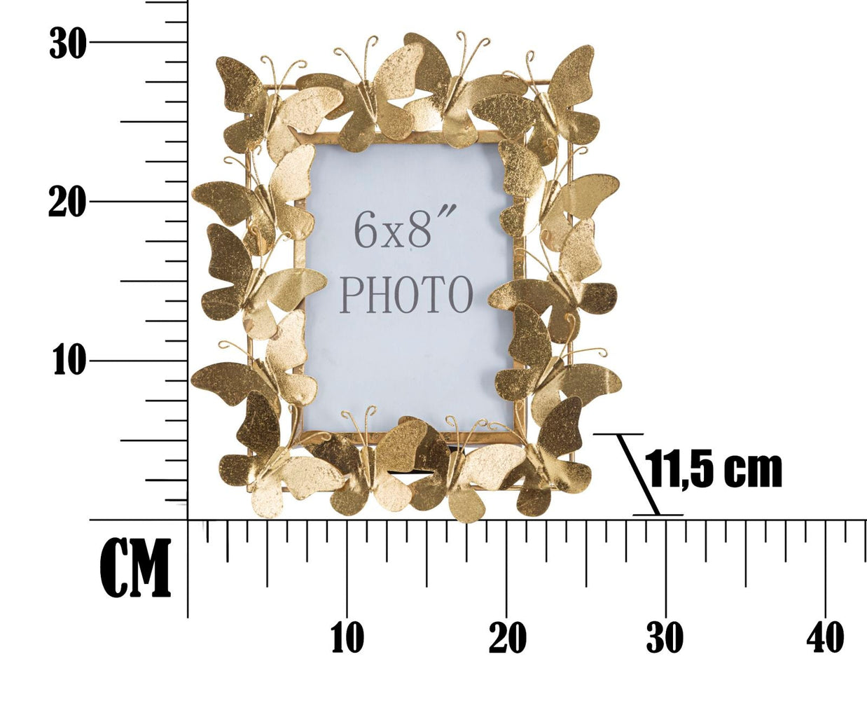 Bilderrahmen Schmetterling Gold Metall Klein – Fotorahmen Deko
