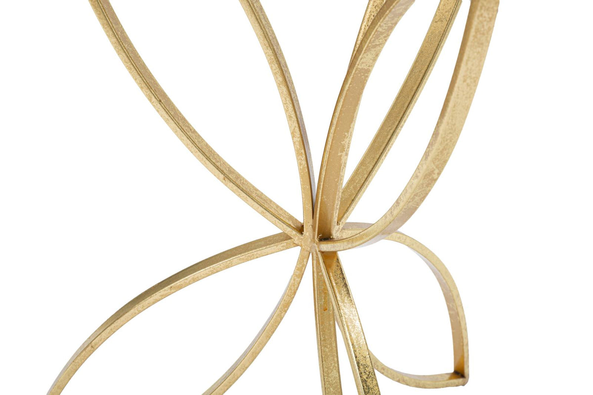 Blumenständer Schmetterling Gold Silber 60 cm – Pflanzenständer