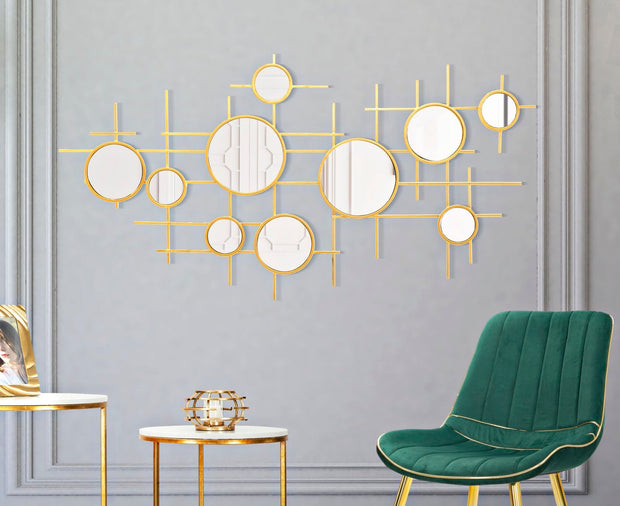 Spiegel Rund Gloxy Gold 61 cm