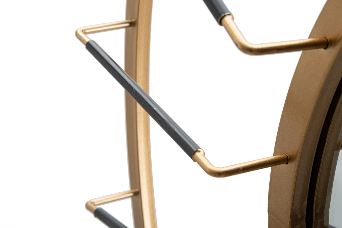 Spiegel Rund Gold Schwarz 81 cm
