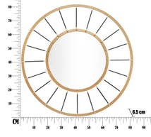 Spiegel Rund Gold Schwarz 81 cm