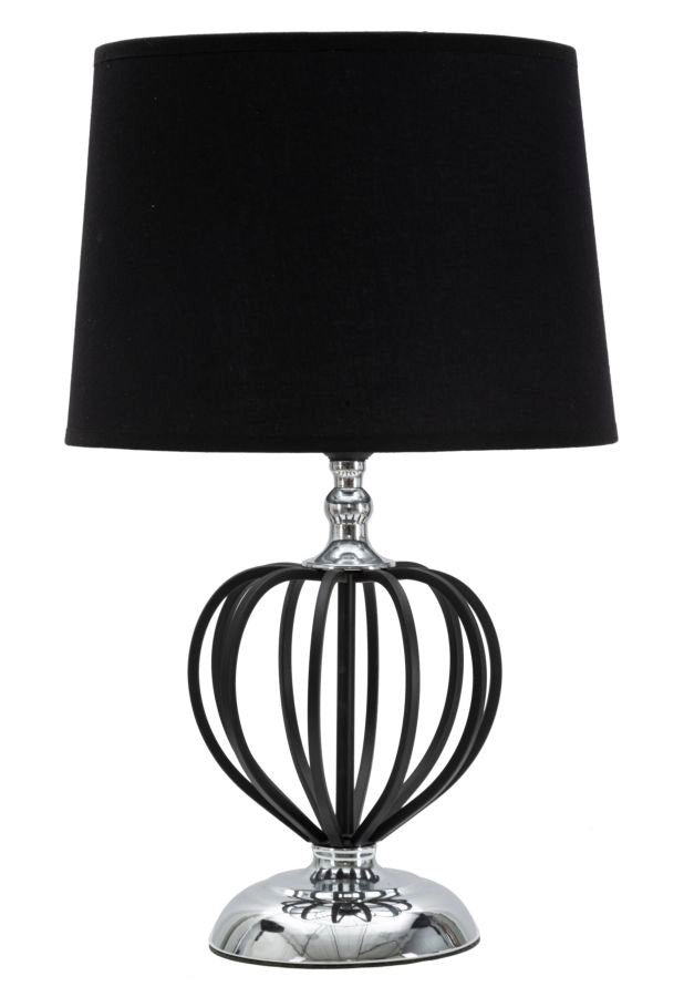 Tischlampe Darky Silber 44,5 cm – Tischleuchte