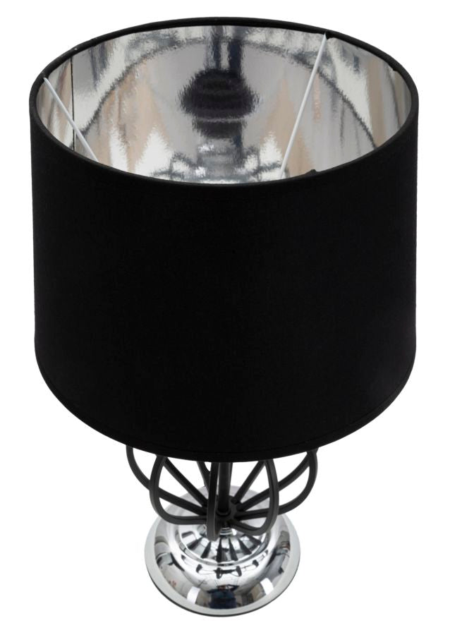 Tischlampe Darky Silber 44,5 cm – Tischleuchte
