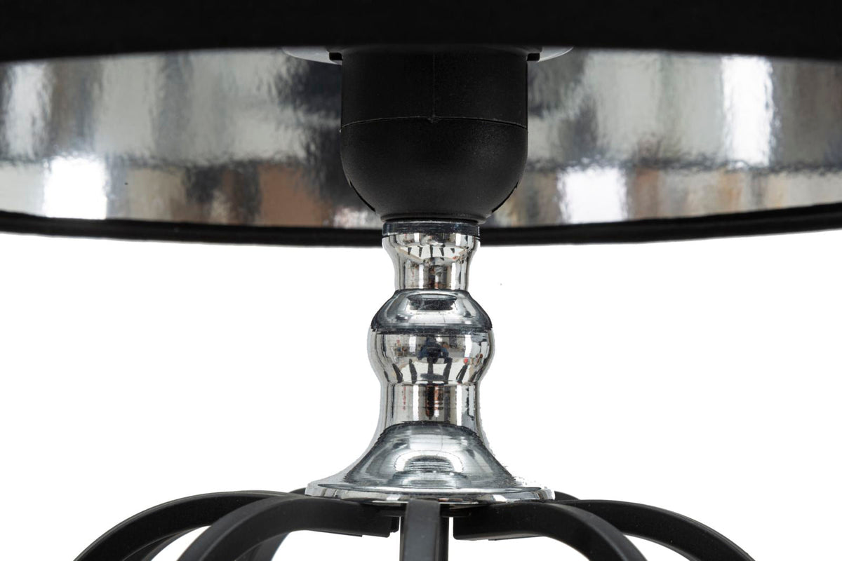 Tischlampe Darky Silber 44,5 cm – Tischleuchte