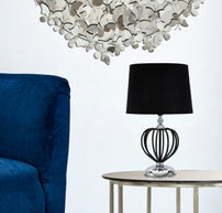 Tischlampe Darky Silber 44,5 cm – Tischleuchte
