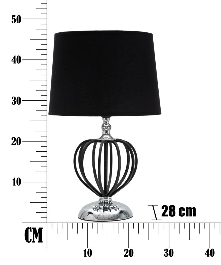 Tischlampe Darky Silber 44,5 cm – Tischleuchte