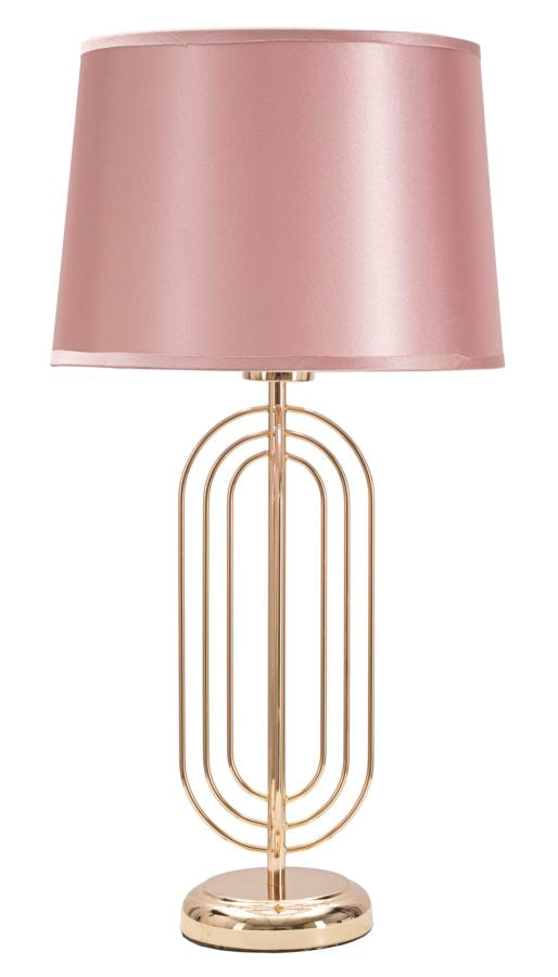 Tischlampe Krista Gold Rosa 55 cm – Tischleuchte