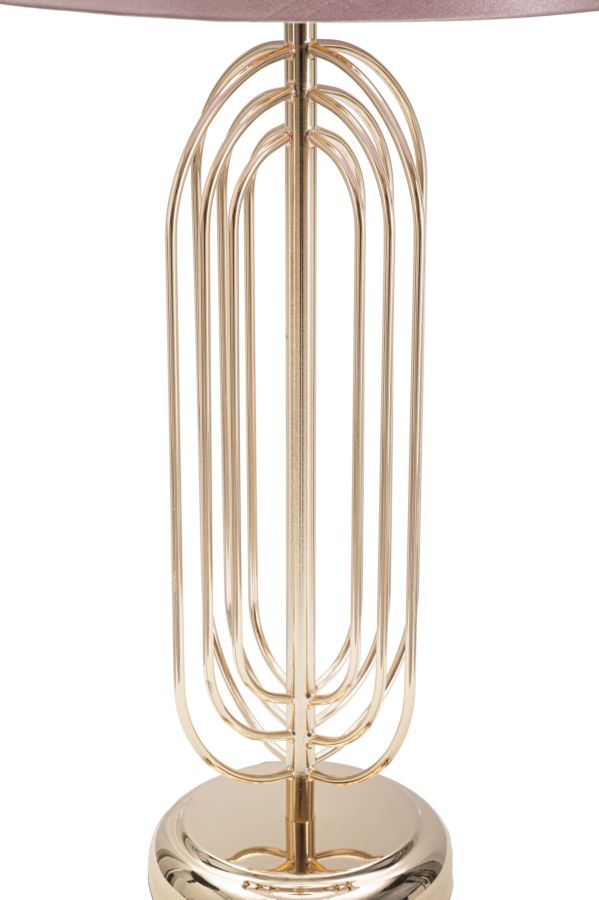 Tischlampe Krista Gold Rosa 55 cm – Tischleuchte