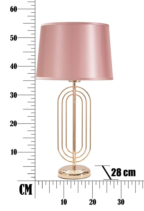 Tischlampe Krista Gold Rosa 55 cm – Tischleuchte