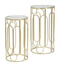 Blumenständer Geometrisch Gold Silber 70 cm – Pflanzenständer
