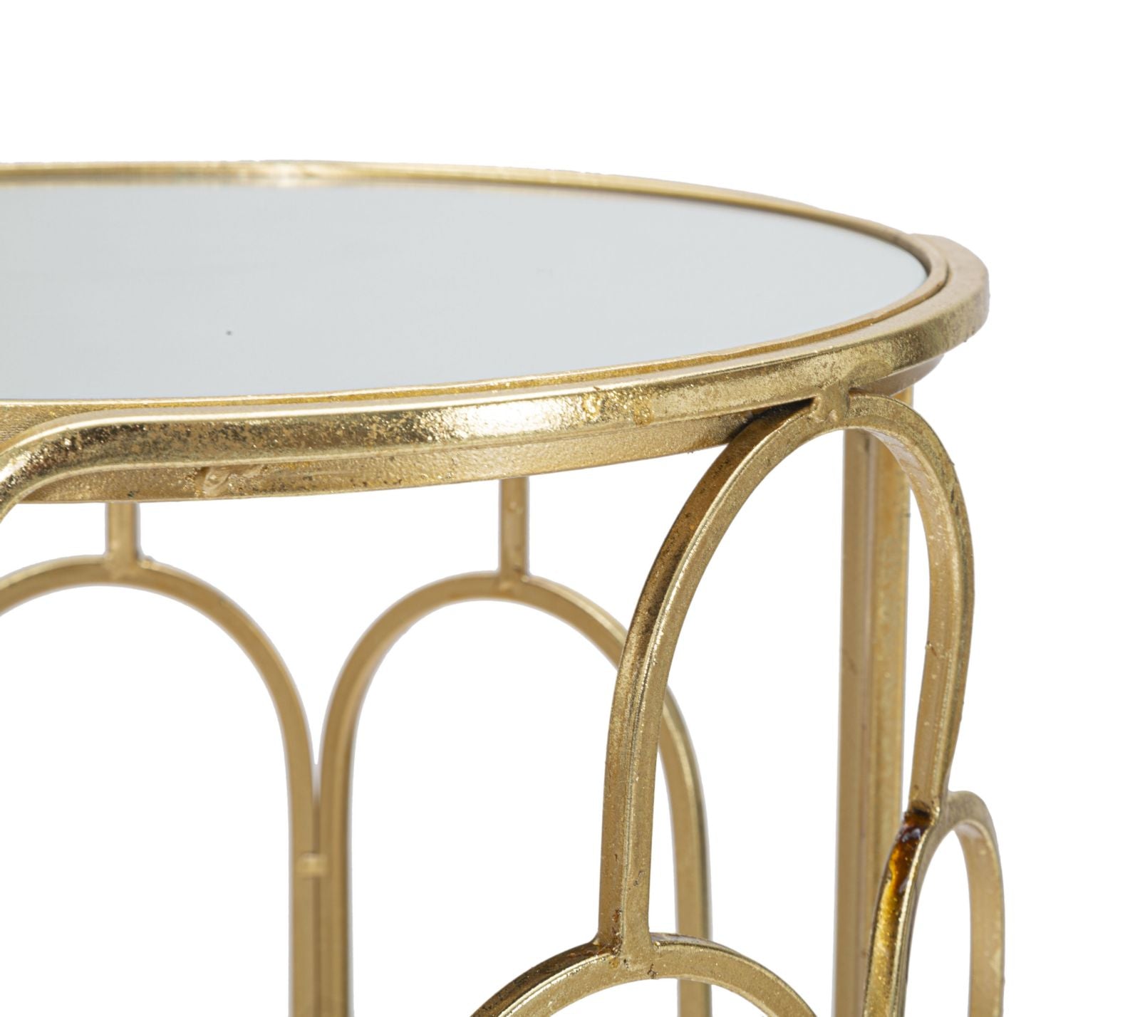 Blumenständer Geometrisch Gold Silber 70 cm – Pflanzenständer