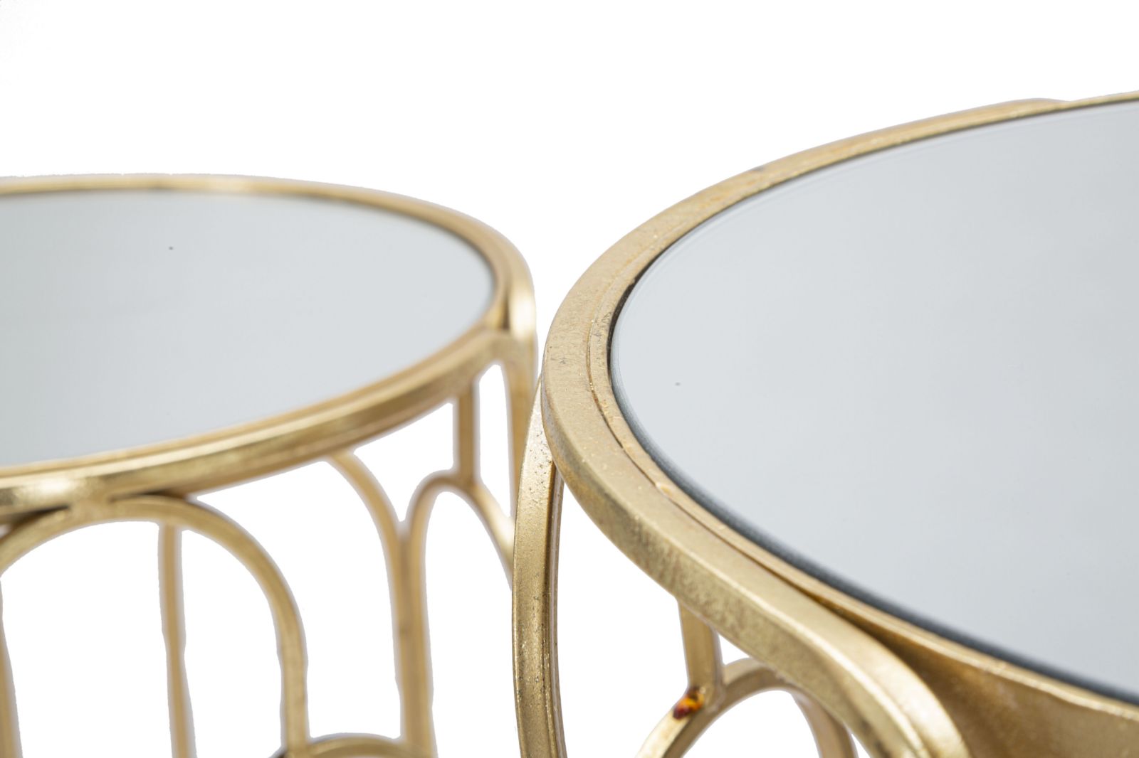 Blumenständer Geometrisch Gold Silber 70 cm – Pflanzenständer