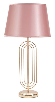 Tischlampe Krista Gold Rosa 64 cm – Tischleuchte