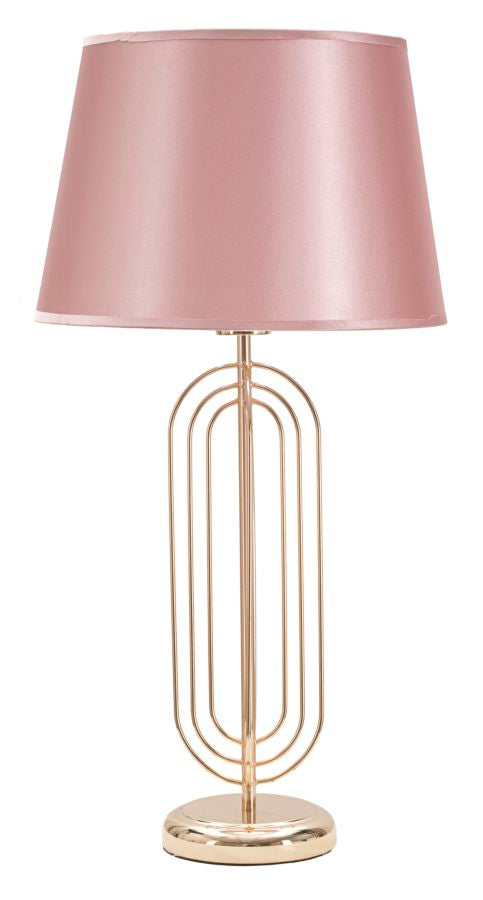 Tischlampe Krista Gold Rosa 64 cm – Tischleuchte