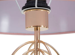 Tischlampe Krista Gold Rosa 64 cm – Tischleuchte