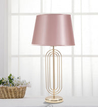 Tischlampe Krista Gold Rosa 64 cm – Tischleuchte