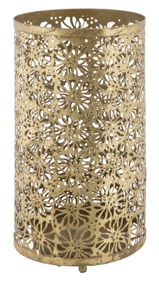 Schirmständer Blumen Gold – Regenschirmhalter Flur