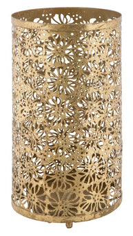 Schirmständer Blumen Gold – Regenschirmhalter Flur