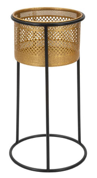 Blumenständer Simply Gold Schwarz – Pflanzenständer Deko